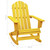 vidaXL Garden Rocking Chair Yellow Solid fir wood Standard Comfy A949-315884