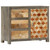 Side Cabinet Grey and brown Solid mango wood, MDF A949-282736