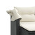 vidaXL Garden Sofa Black PE Rattan 2-Seater Adjustable Armrests A949-365780