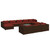 vidaXL Garden Lounge Set Brown, Cinnamon Red A949-3102051