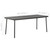 vidaXL Dining Set Dark gray Steel with e-coated and powder-coated finish A949-3074477