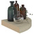 vidaXL Corner Shelf Set of 4 Oak Honeycomb MDF 9.8 in Corner Shelf A949-323906
