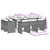 vidaXL Patio Dining Set Set of 10 Grey A949-3277975