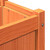 vidaXL Garden Planter Wax brown Solid pine wood 27.6 x 12.2 x 27.6 in A949-837558