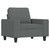 vidaXL Sofa Chair Dark Grey Polyester Single Sofa Chair Rectangular A949-359376