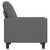vidaXL Sofa Chair Dark Grey Polyester Single Sofa Chair Rectangular A949-359376