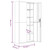 vidaXL File Cabinet Black Powder-coated steel Extra High File Cabinet A949-339762