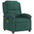 Massage Recliner Chair Dark Green Velvet, Metal, Plywood Medium A949-371810