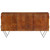 Sideboard Light Stained Wood Solid Mango Wood, Powder-Coated Steel A949-337993