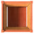 vidaXL Garden Planter Wax Brown Solid Pine Wood 19.7x19.7x19.7 in A949-837418