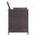vidaXL Outdoor Dining Set Brown Steel 9 Piece Set Removable Covers A949-42526