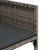 vidaXL Garden Dining Set Gray PE Rattan 4-seater Foldable A949-3278029
