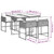 vidaXL Garden Dining Set Gray PE Rattan 4-seater Foldable A949-3278029