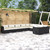 vidaXL Garden Lounge Set Black PE rattan 9 Piece Set Modular A949-3102759