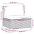 vidaXL Garden Lounge Set Black A949-3102647