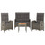 vidaXL Garden Dining Set Grey A949-3185083