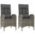 vidaXL Garden Dining Set Grey A949-3185083