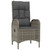 vidaXL Garden Dining Set Grey A949-3185083