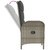 vidaXL Garden Dining Set Grey A949-3185083