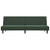 vidaXL Sofa Bed Dark Green Velvet, Foam, Wood, Plastic Standard A949-375928