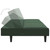 vidaXL Sofa Bed Dark Green Velvet, Foam, Wood, Plastic Standard A949-375928
