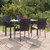 vidaXL Garden Dining Set Black A949-3156656