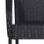 vidaXL Garden Dining Set Black A949-3156656