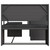 vidaXL Garden Sofa Black Poly Rattan, Powder-Coated Steel, Polyester A949-362347