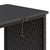 vidaXL Garden Sofa Black Poly Rattan, Powder-Coated Steel, Polyester A949-362347