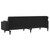 vidaXL Sofa Bed Black Velvet (100% polyester), wood, plastic Compact A949-337519