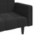 vidaXL Sofa Bed Black Velvet (100% polyester), wood, plastic Compact A949-337519