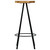 vidaXL Bar Stool Set of 2 Natural wood and black A949-246238