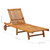 vidaXL Sunlounger Natural wood, Anthracite Solid Acacia Wood, 100% Polyester A949-3061344