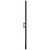 vidaXL Shower Door Frost Tempered Glass 39.4"x70.1" Black A949-146663