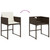 Garden Dining Set Brown, Cream White, Black A949-3278096