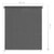 vidaXL Outdoor Roller Blind 31.5"x90.6" Anthracite A949-312667
