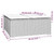 vidaXL Garden Lounge Set Brown PE rattan, powder-coated steel, plastic A949-3102571