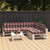 vidaXL Sofa Cushion Set of 7 Red Check Pattern 100% Polyester A949-314601
