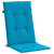 vidaXL Highback Chair Cushion Set of 4 Blue 100% Polyester A949-43184