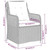 vidaXL Garden Dining Set Black A949-3099560