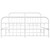 vidaXL Bed Frame White Powder-coated steel Full Bed Frame Rectangular A949-352650