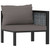 vidaXL Corner Sofa Anthracite Poly Rattan Standard Modular Corner Sofa A949-49396