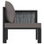 vidaXL Corner Sofa Anthracite Poly Rattan Standard Modular Corner Sofa A949-49396
