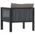 vidaXL Corner Sofa Anthracite Poly Rattan Standard Modular Corner Sofa A949-49396