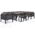 vidaXL Corner Sofa Anthracite Poly Rattan Standard Modular Corner Sofa A949-49396