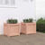vidaXL Garden Planter Set of 2 Natural wood Solid Douglas wood Large A949-837411