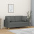 vidaXL 2-seater Sofa Dark Gray Fabric (100% polyester), metal, textilene A949-3200910