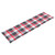 vidaXL Patio Deck Chair Wooden pattern, Red check pattern cushion A949-3064042