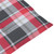 vidaXL Patio Deck Chair Wooden pattern, Red check pattern cushion A949-3064042