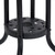 vidaXL Garden Dining Set Black Steel 5 Piece Set Stackable A949-3080090